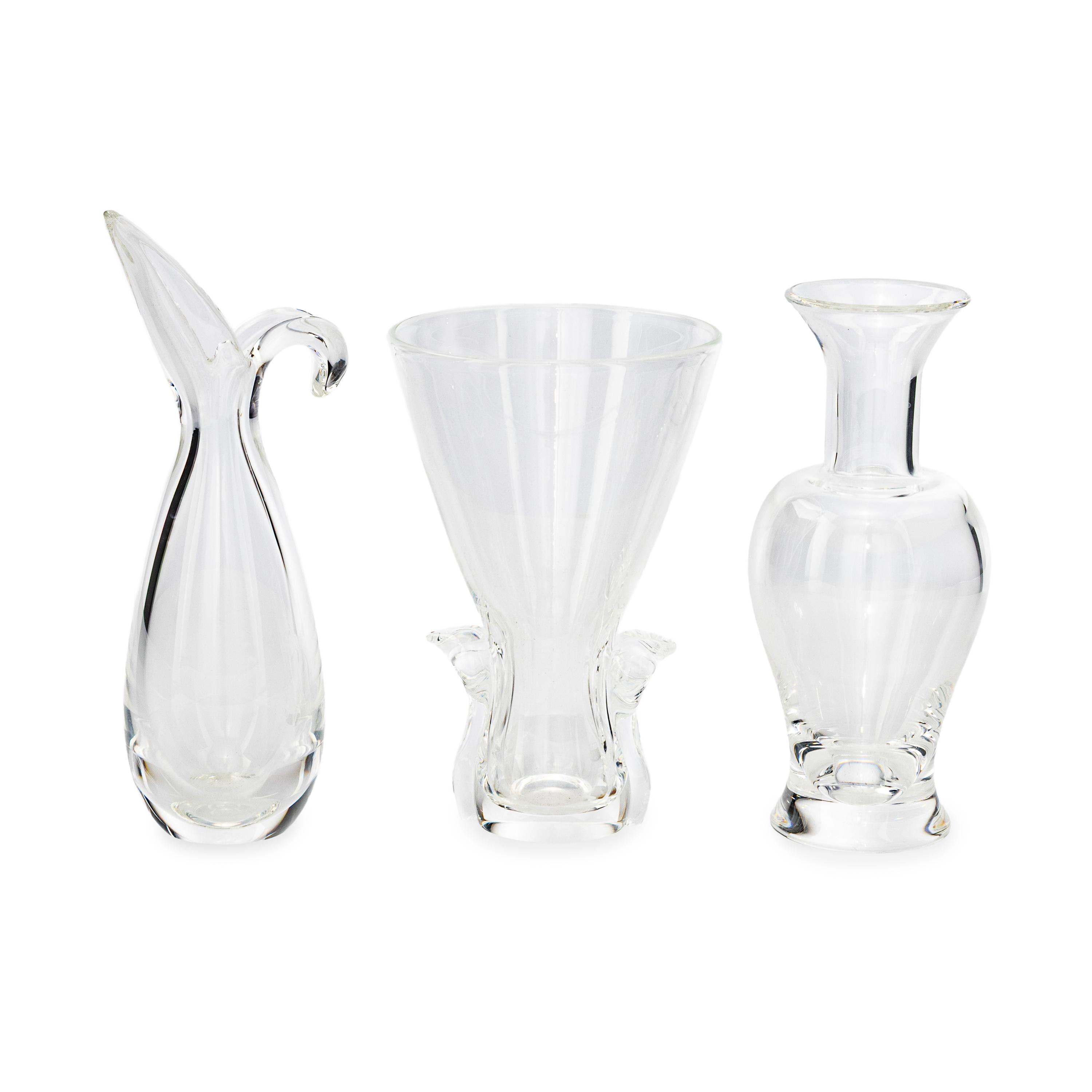 Three Steuben Glass Vases