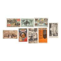 [EARLY PHOTOGRAPHY - RECORDING & LISTENING DEVICES]. A collection of 100+ photographs and advertisements mostly featuring subjects with Edison phonographs and other listening and recording devices, including: