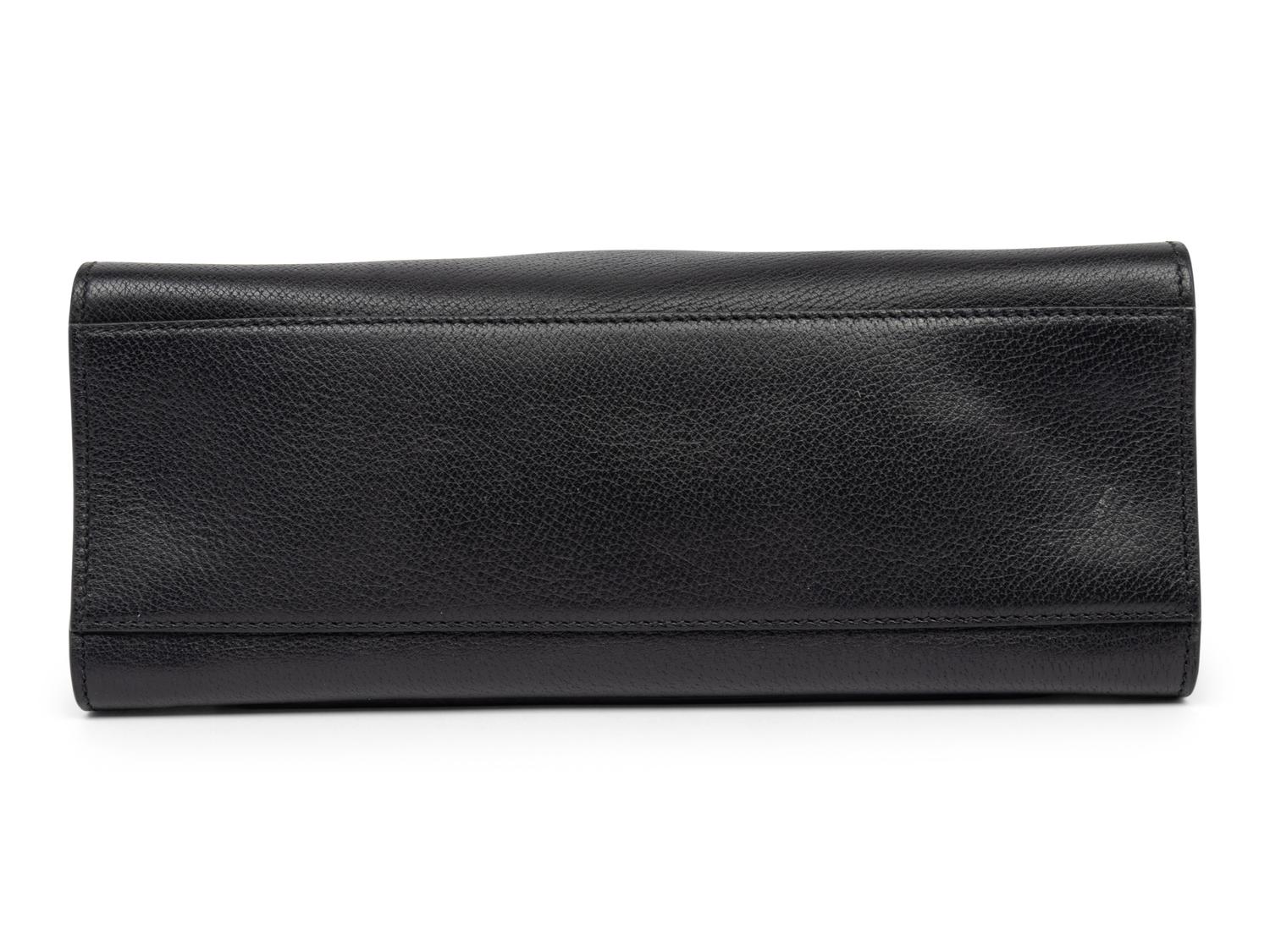 Gucci Black Leather Sylvie Butterfly Bag, Cruise 2018