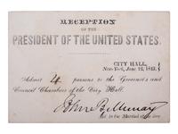 [MADISON, James (1751-1836)]. Reception of the President of the United States. New York, 12 June 1813.