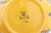 A Group Yellow and Cobalt Decorated Table Wares
