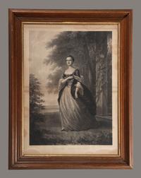 A Pair of Engravings Depicting George and Martha Washington