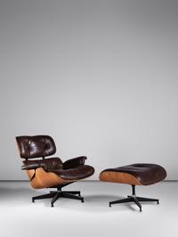 Lounge Chair and Ottoman, model 670 and model 671, c. 1978 Herman Miller, USA