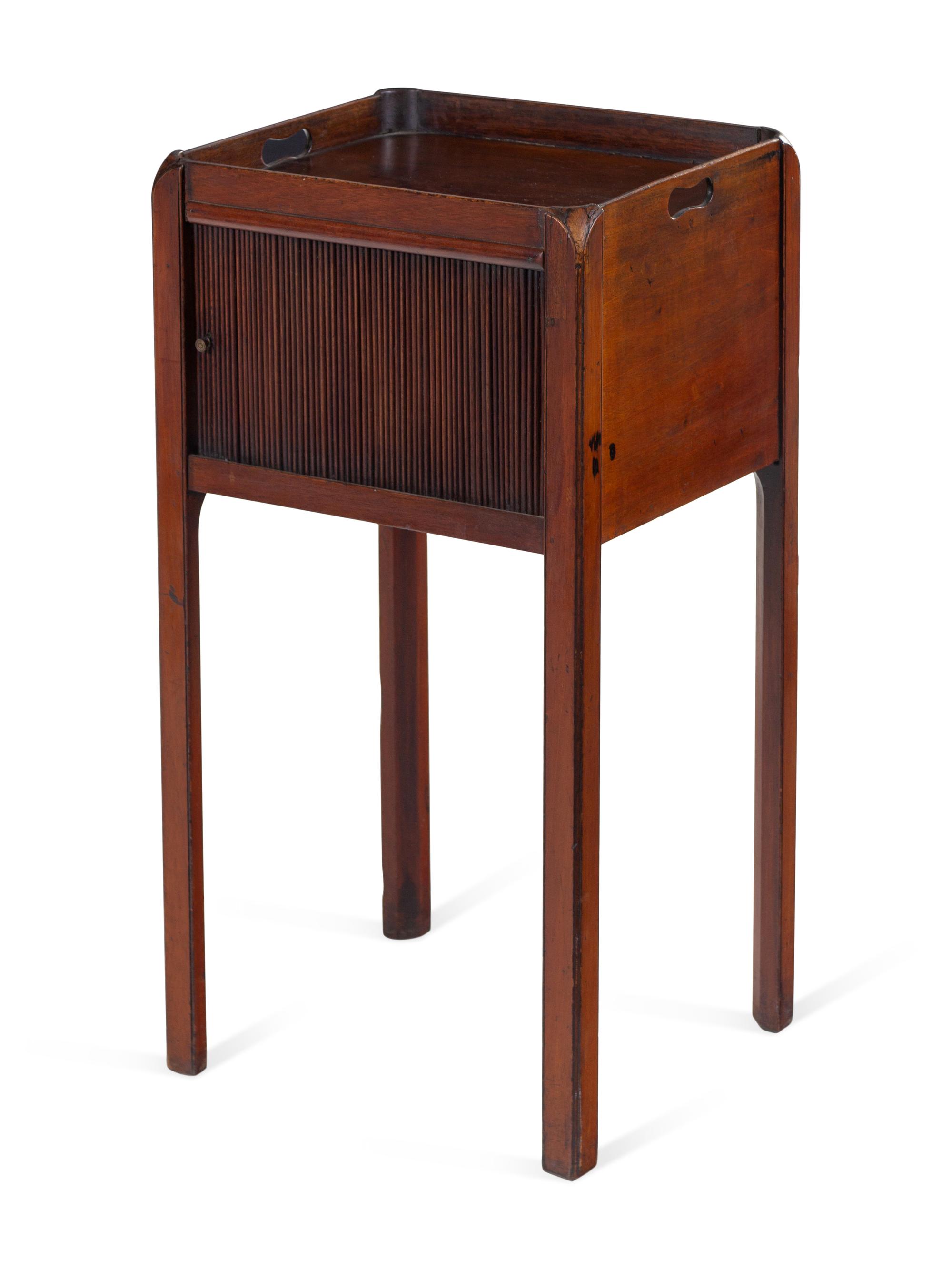 A Late George III Carved Mahogany Decanter Table