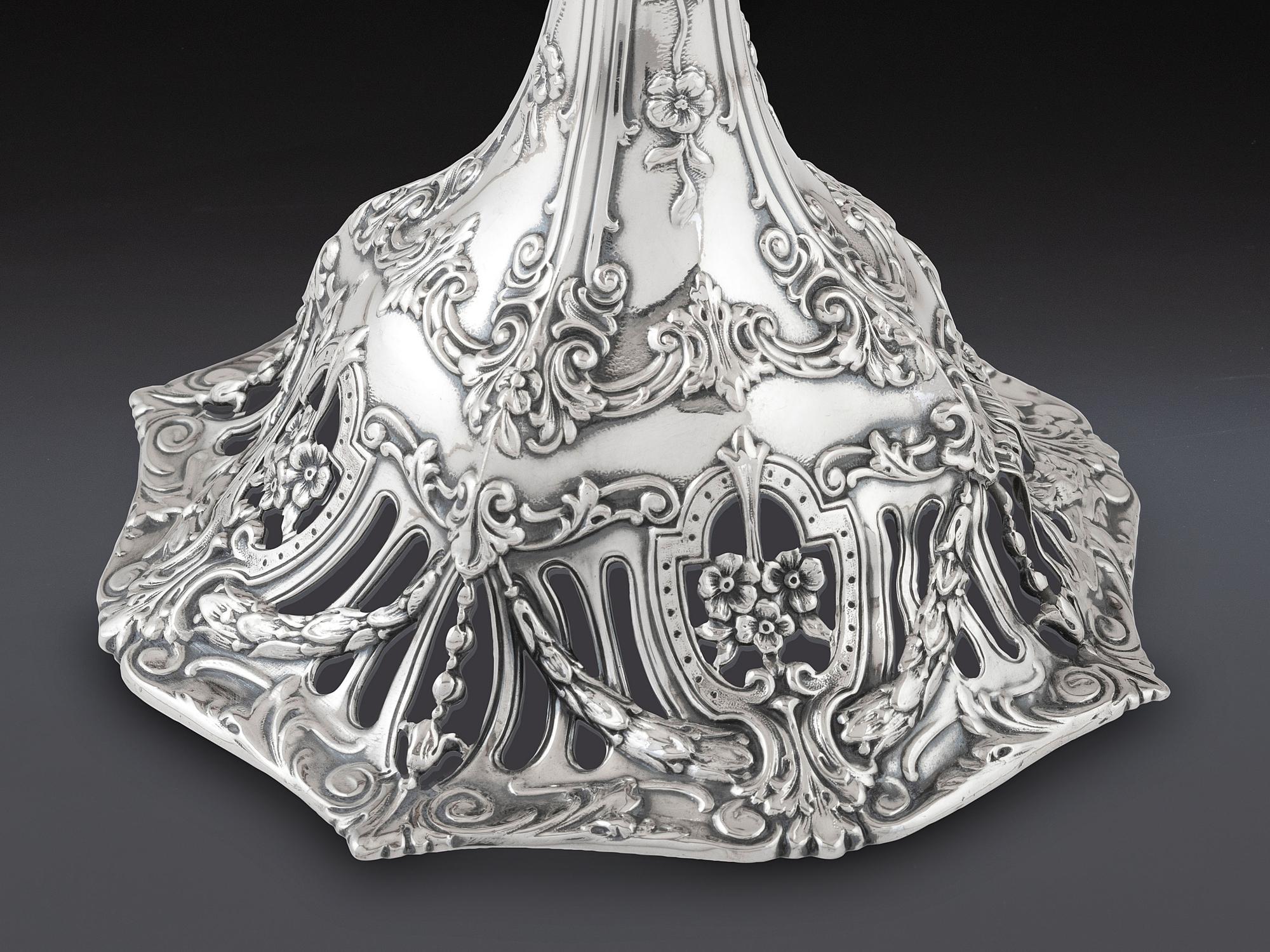 A Pair of American Silver Candlesticks