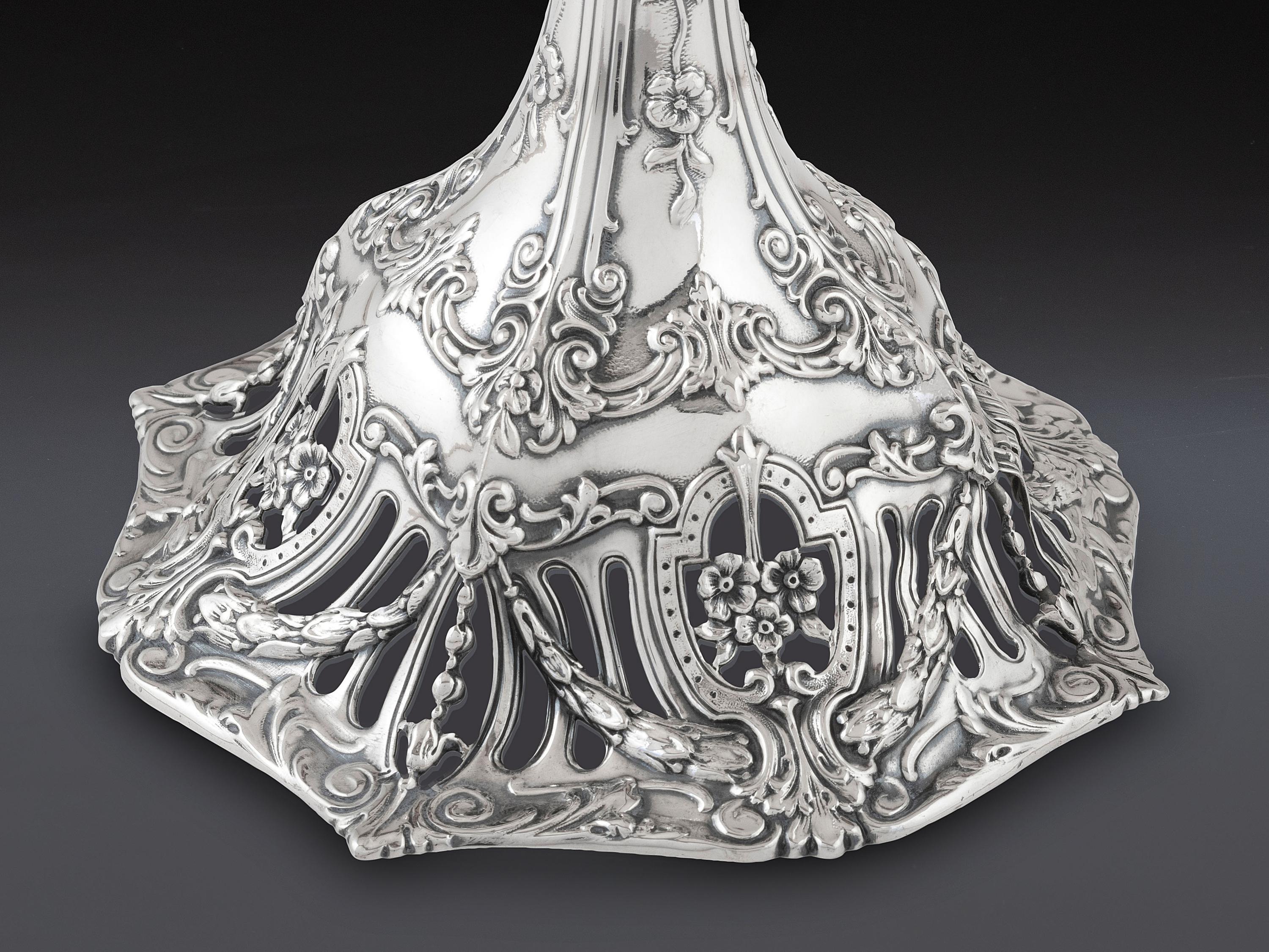 A Pair of American Silver Candlesticks