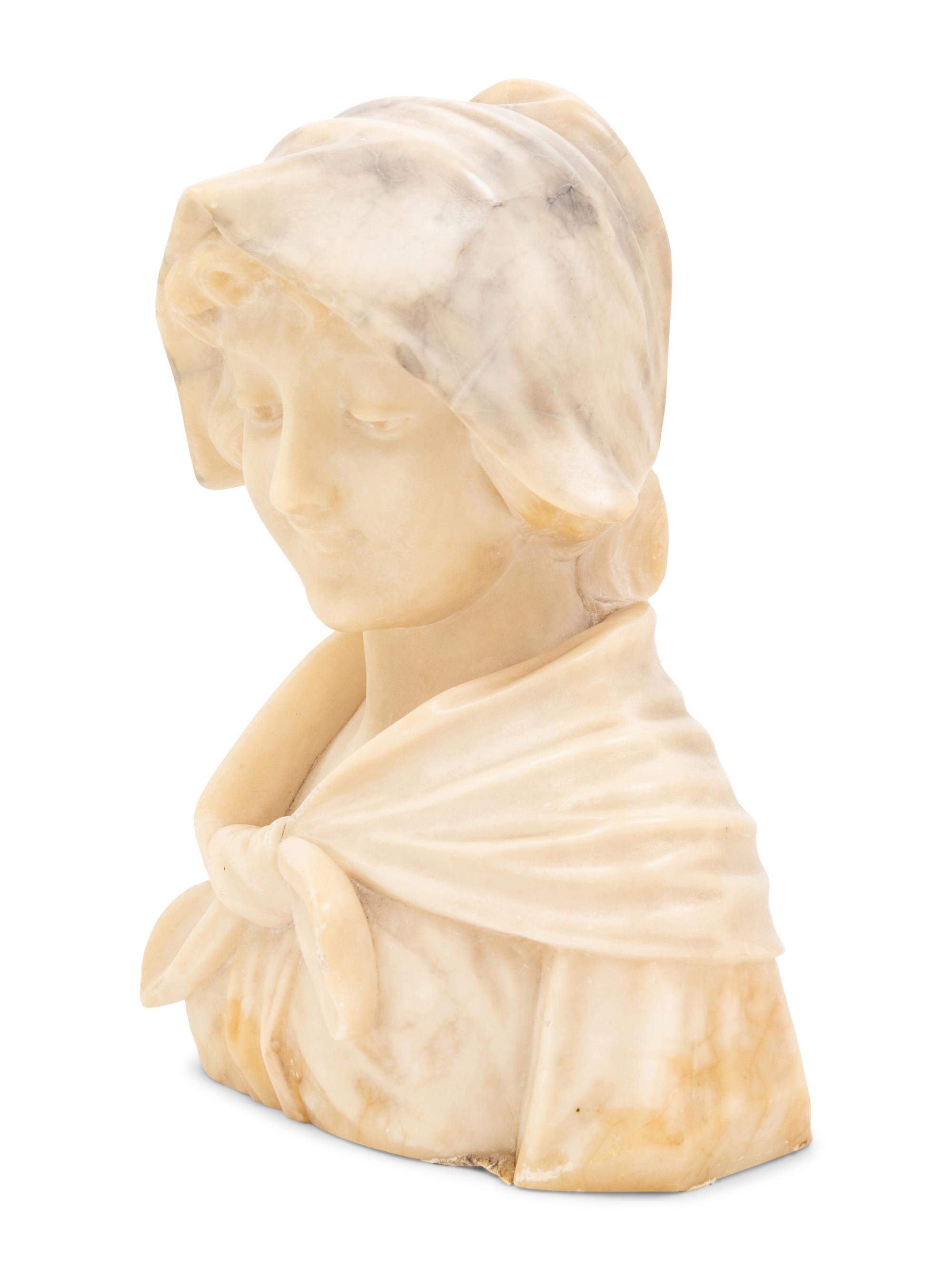 An Italian Alabaster Bust
