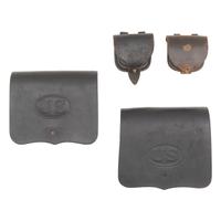 Two US Pattern July of 1864 Type II Cartridge Boxes and Two Cap Pouches