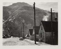 Untitled (Dirt road, two children with wagon) , 1930s-40s