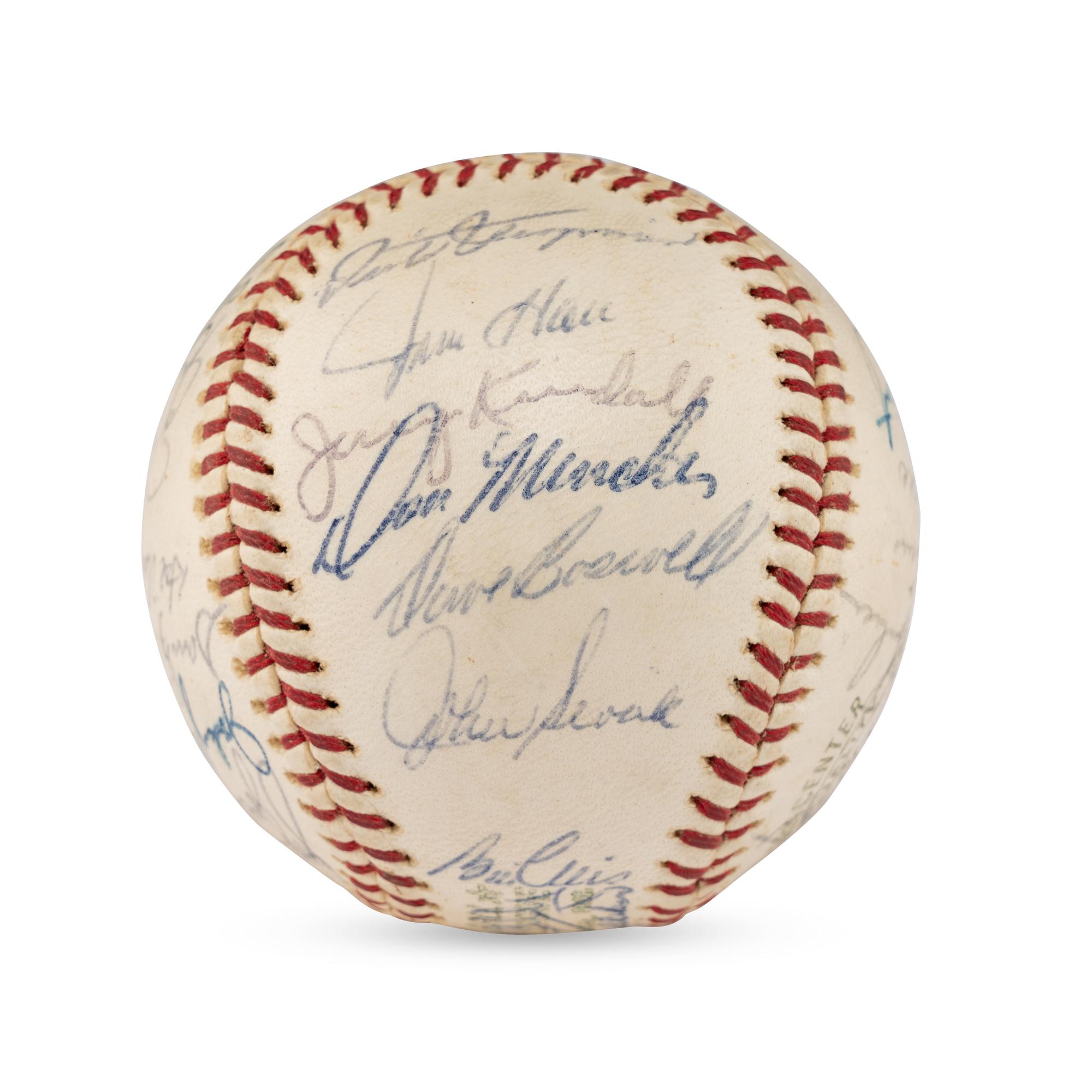 A 1965 Minnesota Twins Team Signed Autograph Baseball Including Harmon Killebrew (JSA Letter of Authenticity),
