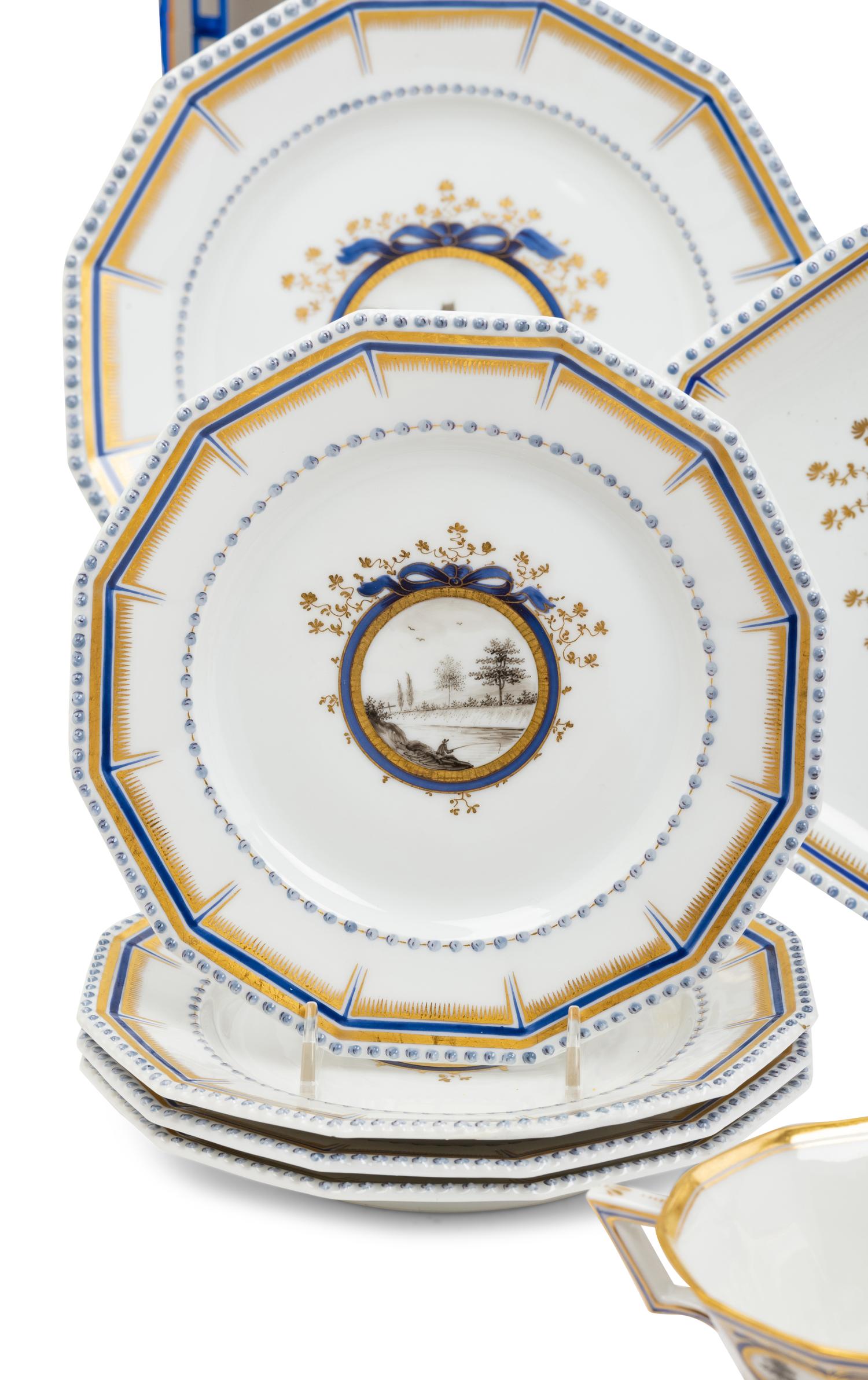 A Nymphenberg Porcelain Fantasie Dinner Service