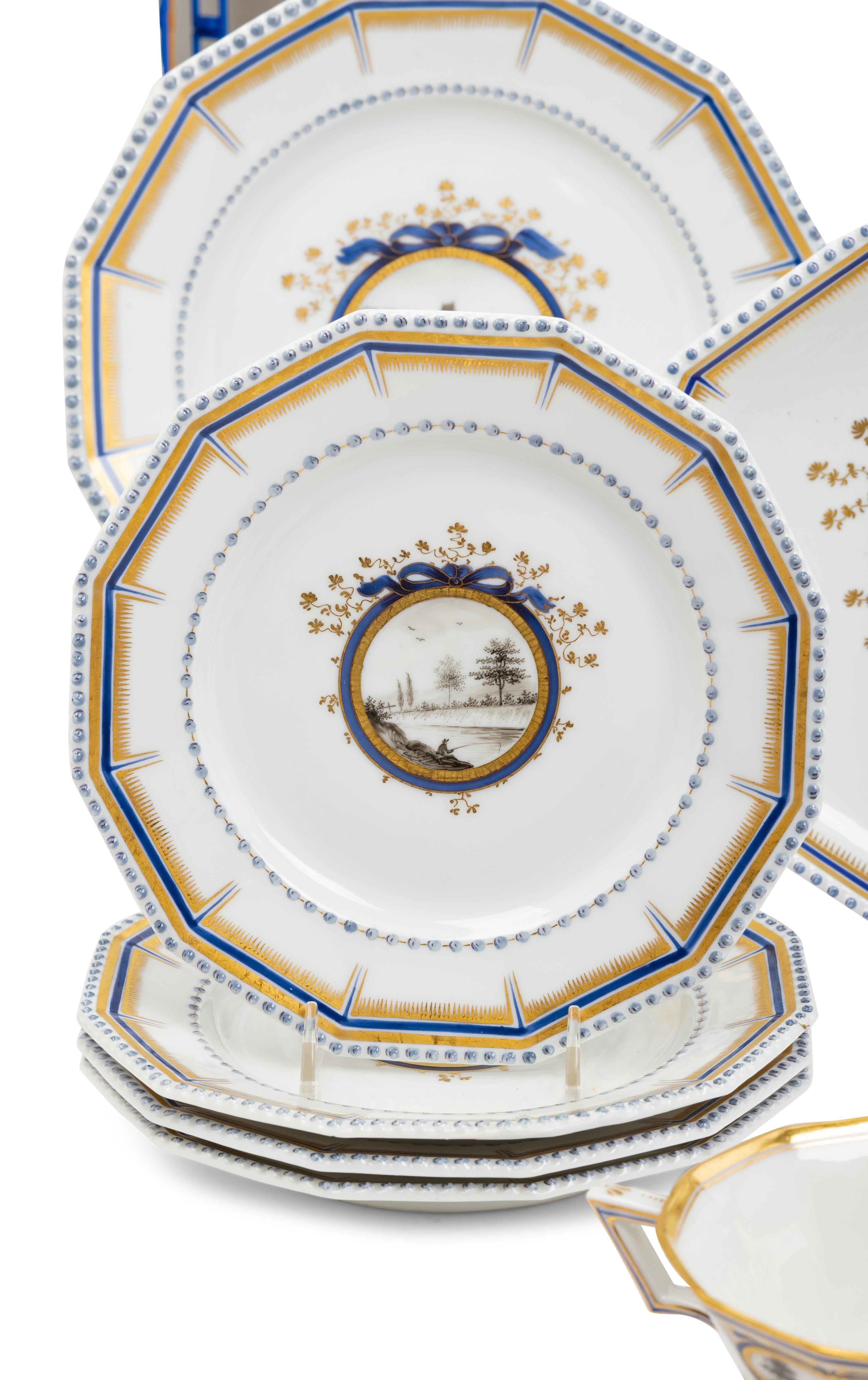 A Nymphenberg Porcelain Fantasie Dinner Service