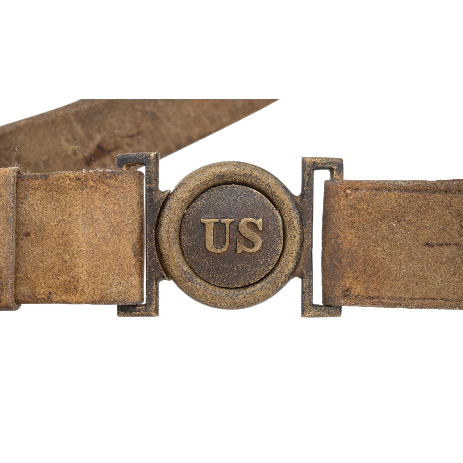 Ames Model 1832 Heavy Artillery Saber & Scabbard With Buff Belt Dated 1843