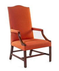 A Federal Mahogany Lolling Chair