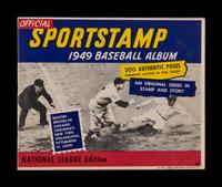 A 1949 Baseball Sports Stamp Album National League Edition Complete With Jackie Robinson Stamp