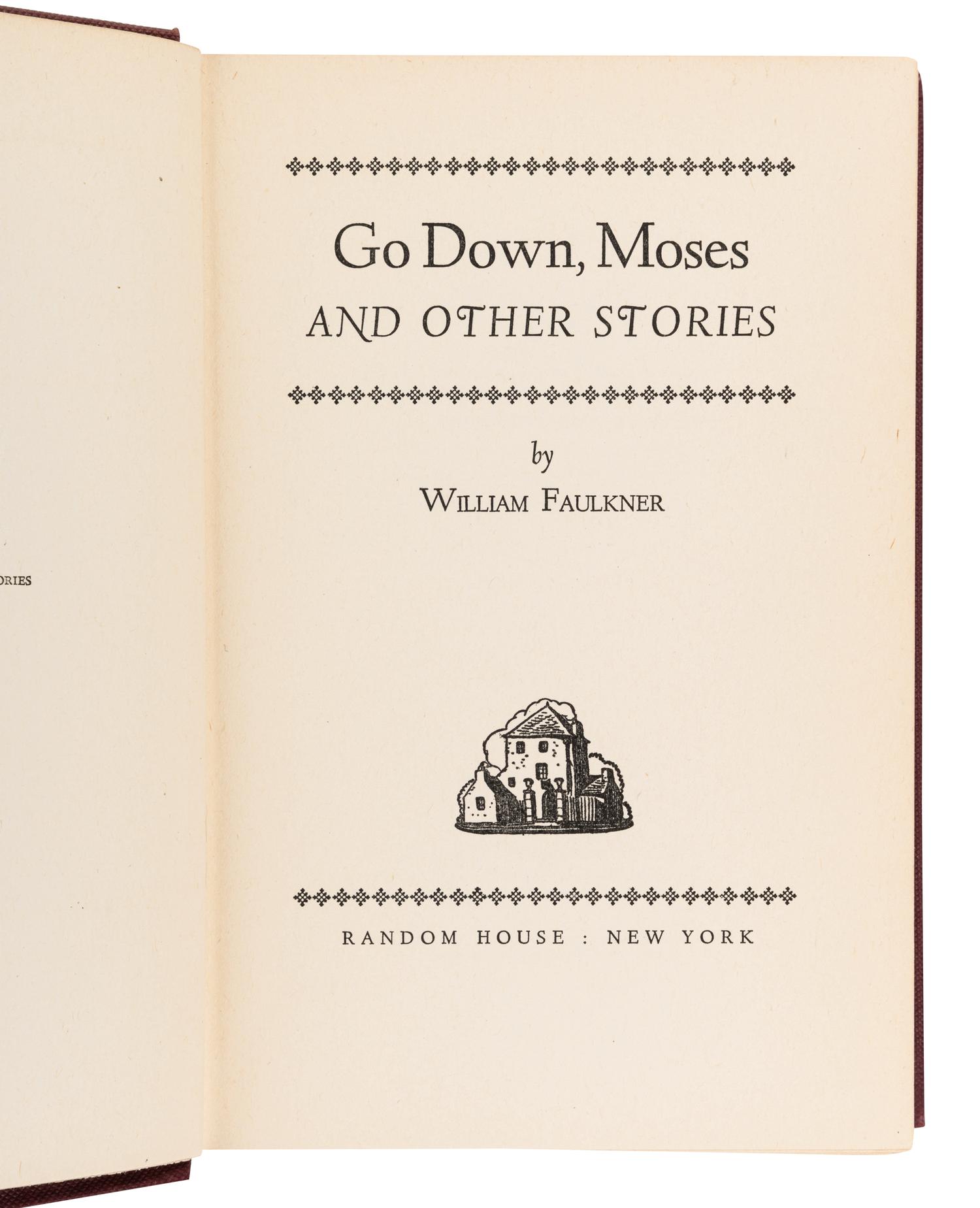 FAULKNER, William (1897-1962). Go Down Moses and Other Stories. New York: Random House, 1942.