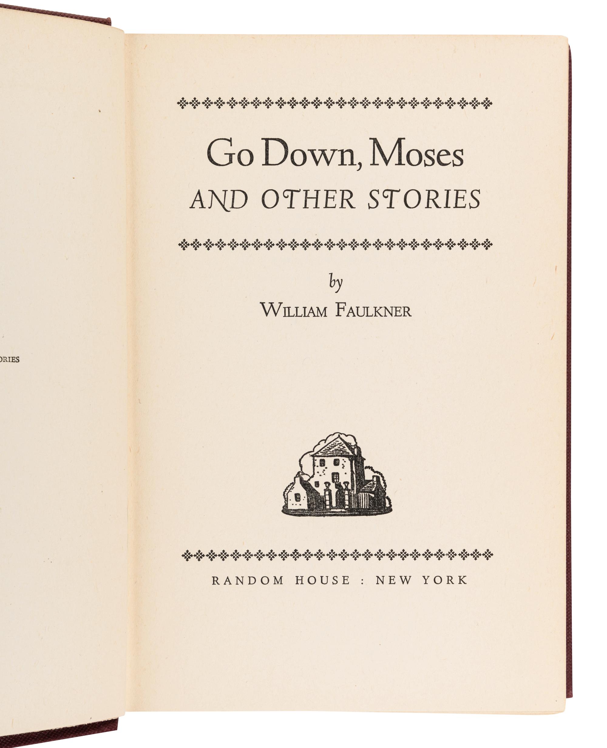 FAULKNER, William (1897-1962). Go Down Moses and Other Stories. New York: Random House, 1942.