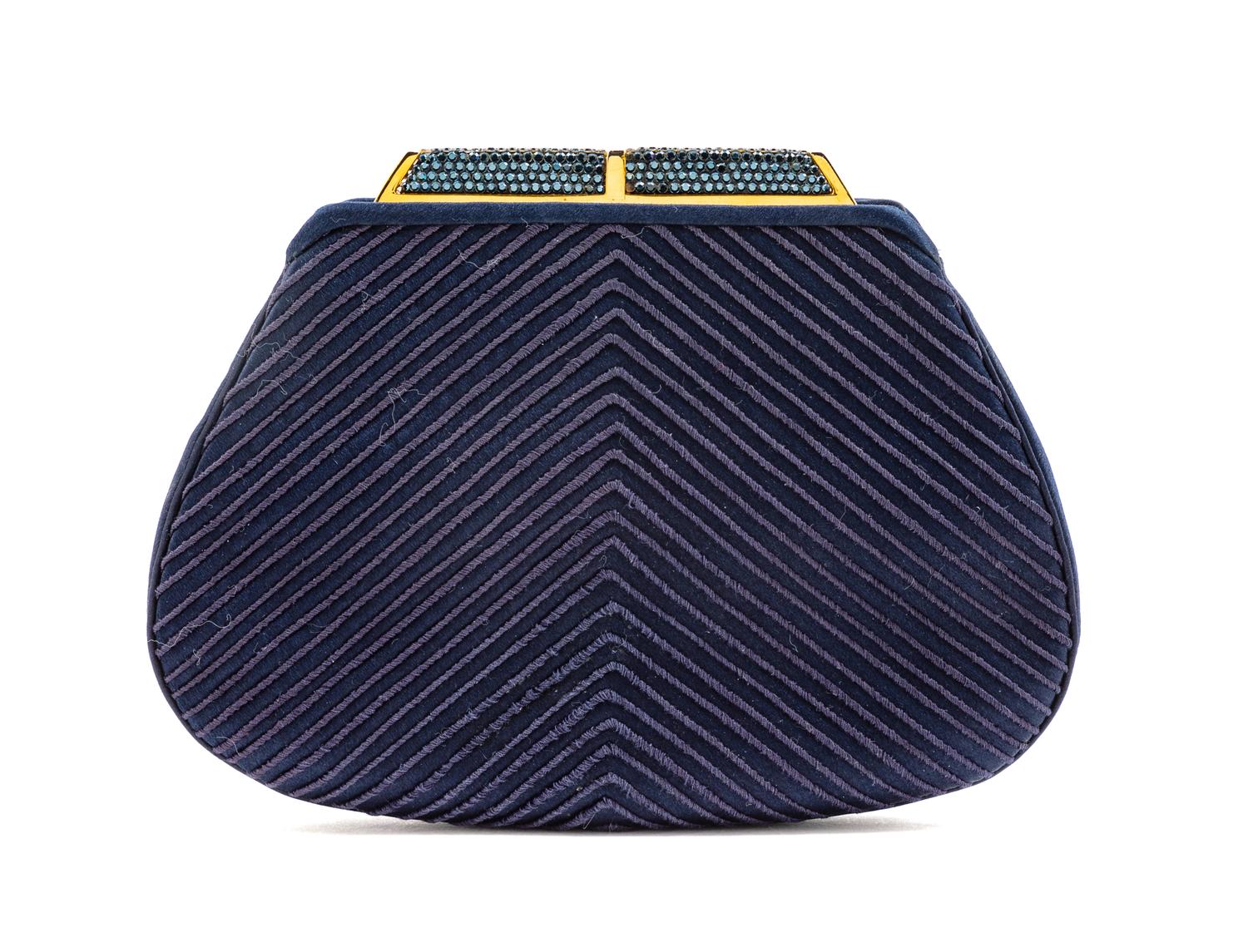 Judith Leiber Navy Blue Bag,