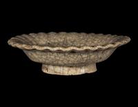 A Chinese Ge -Type Glazed Porcelain Floriform Dish