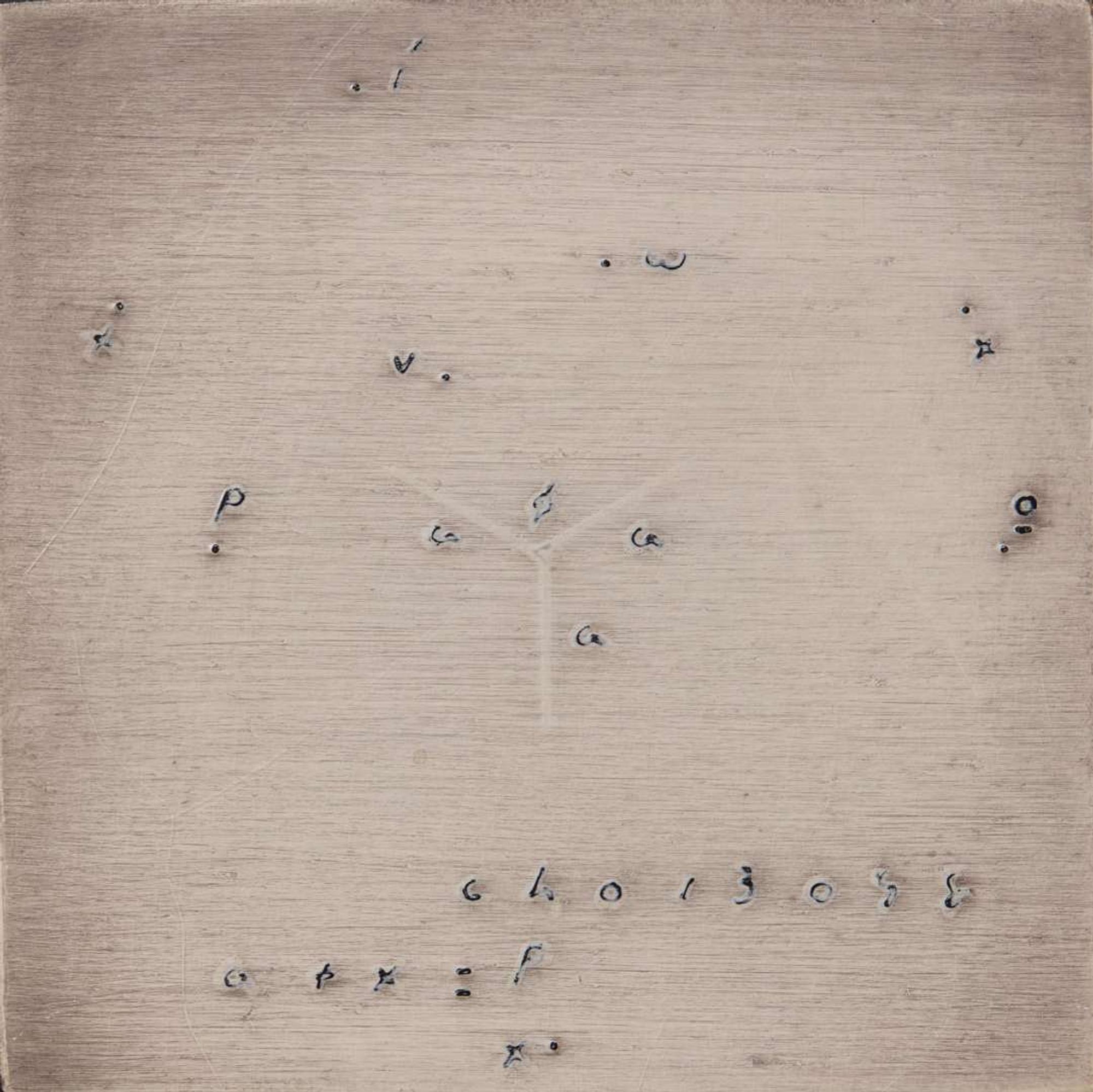 Thomas Chimes (American, 1921-2009) - a + x = P