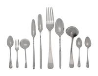 A Collection of English Silver Flatware