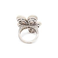 BULGARI, MOTHER-OF-PEARL AND DIAMOND FLOWER RING