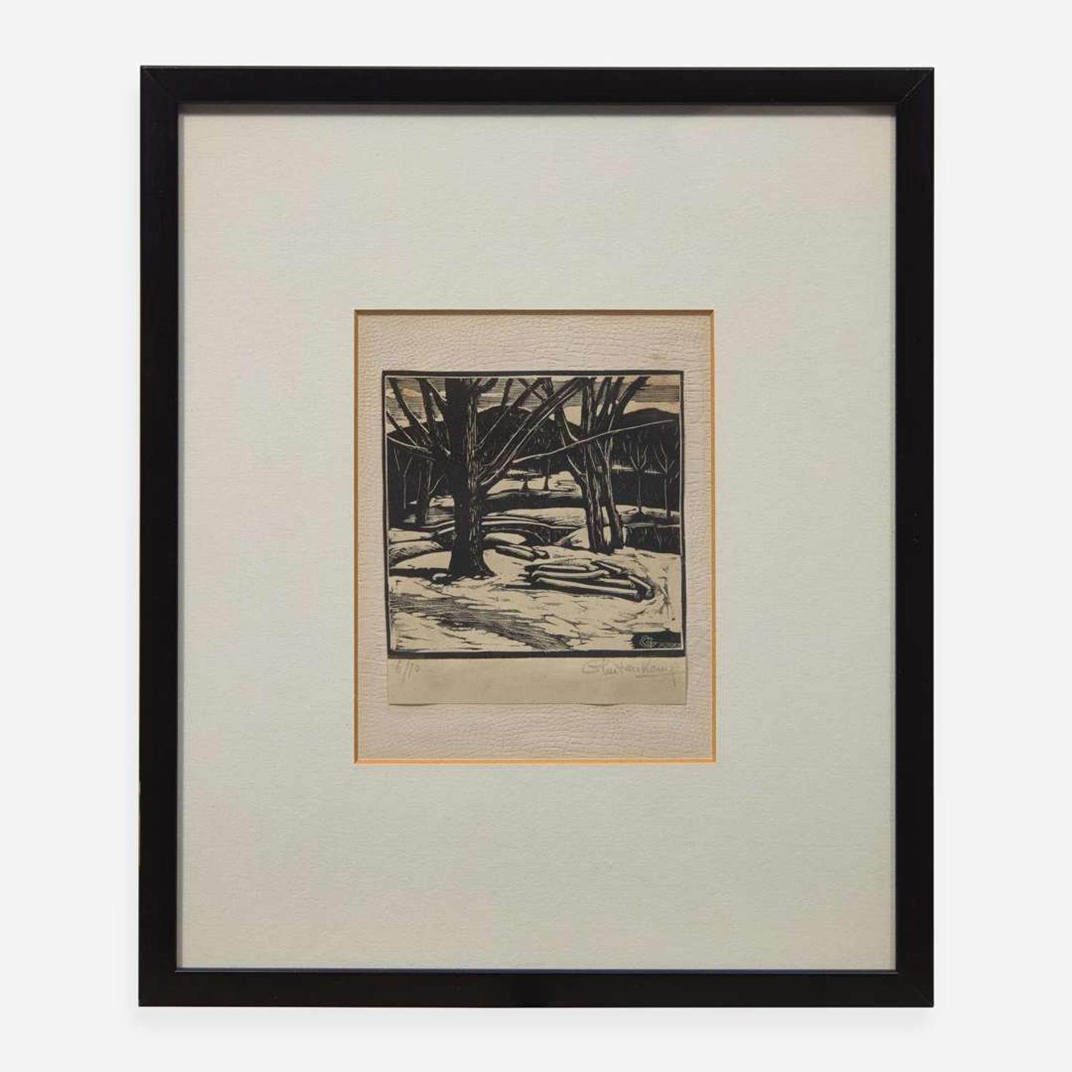 Henrik Glintenkamp (American, 1887-1946) A group of Four (4) Woodcuts