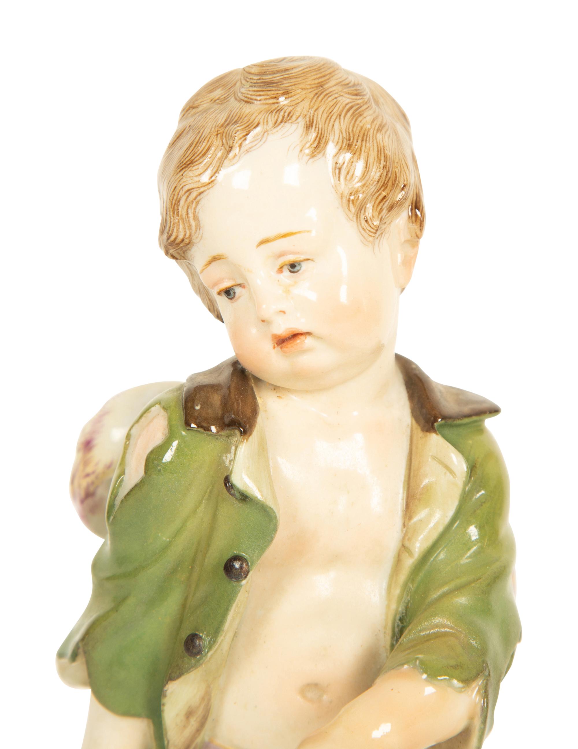 A Meissen Porcelain Figure of Cupid Depicted as a Beggar — 19TH CENTURY