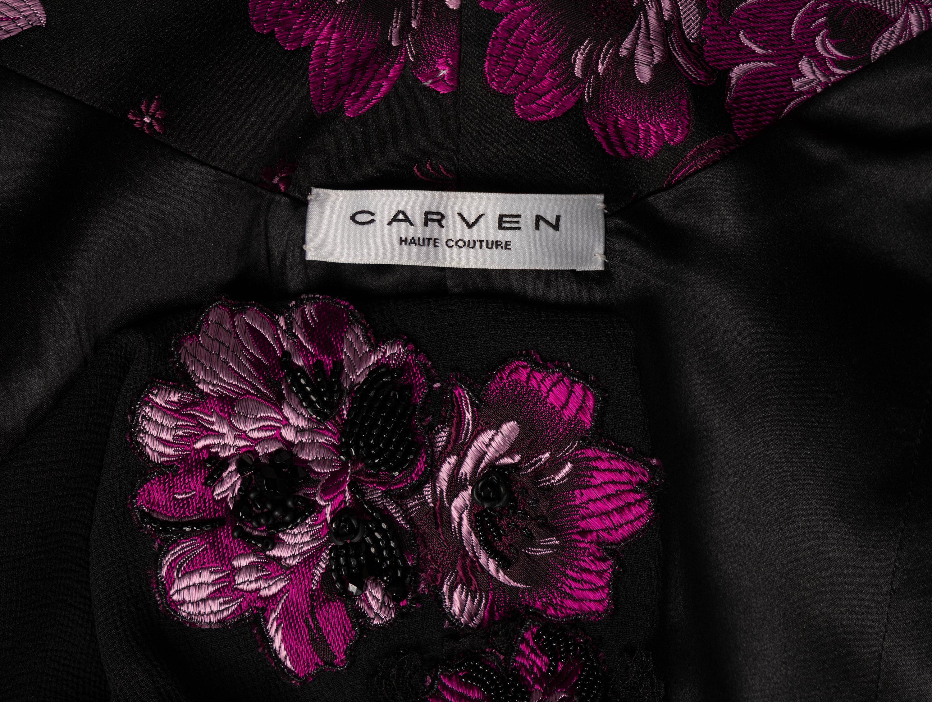 Carven Haute Couture, Floral Pantsuit Ensemble