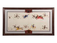 Sioux Painting on Muslin