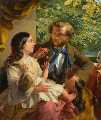 George Elgar Hicks, (British, 1824-1914), The Cherry, 1857
