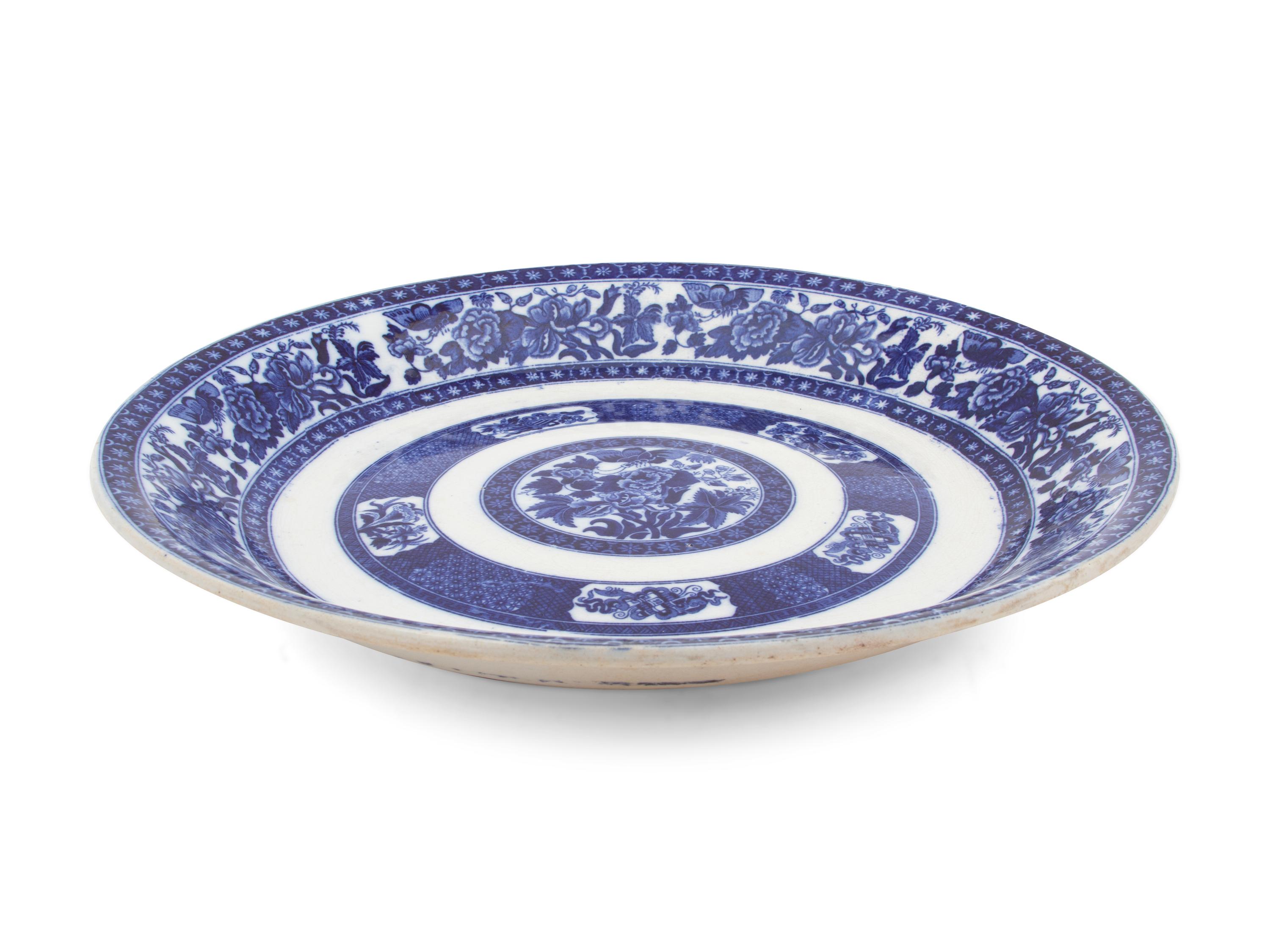 A Dutch Blue and White Porcelain Charger — 20TH CENTURY