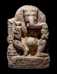 An Indian Marble Sculpture of Ganesh