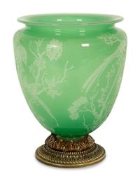 A Steuben Acid-Cut Glass Vase