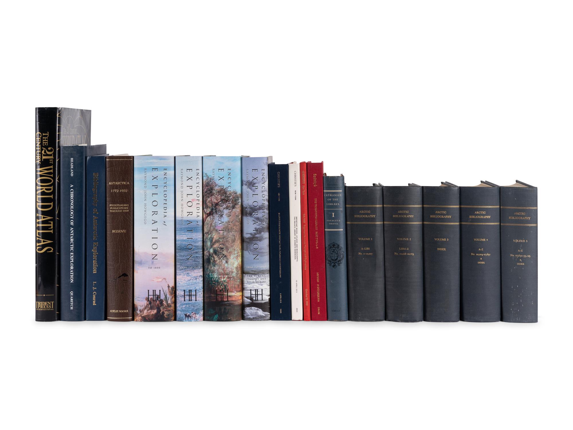 [EXPLORATION -- BIBLIOGRAPHIES]. A group of 14 works relating to Arctic and Antarctic exploration, including: