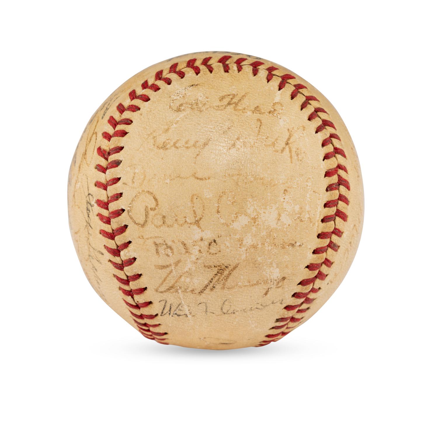 A 1941 Montreal Royals Team Signed Autograph Baseball