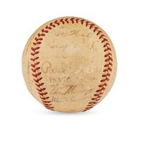 A 1941 Montreal Royals Team Signed Autograph Baseball
