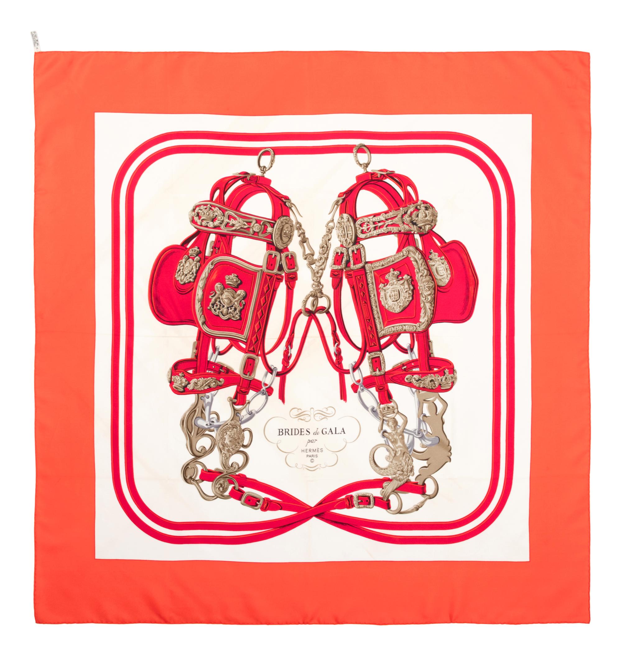 Three Hermès 90cm Silk Scarves