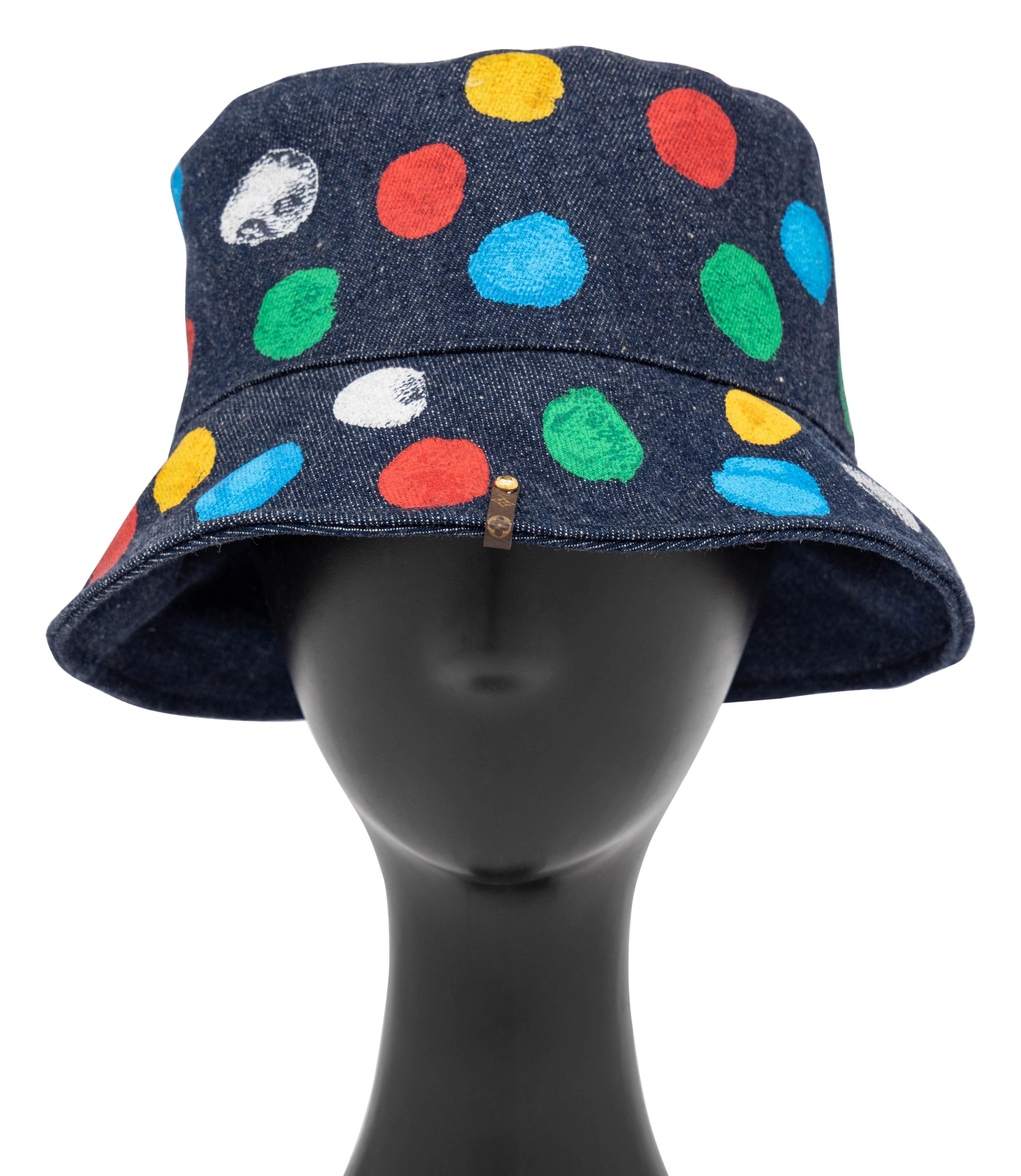 Louis Vuitton x Yayoi Kusama, Infinity Dot Denim Bucket Hat