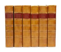 GIBBON, Edward (1737-1794). History of the Decline and Fall of the Roman Empire, Volume the First [-Sixth] . London: W. Strahan & T. Cadell, 1776-1788.