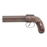 Early Transition Dragoon Sized Cased Allen & Thurber Pepperbox