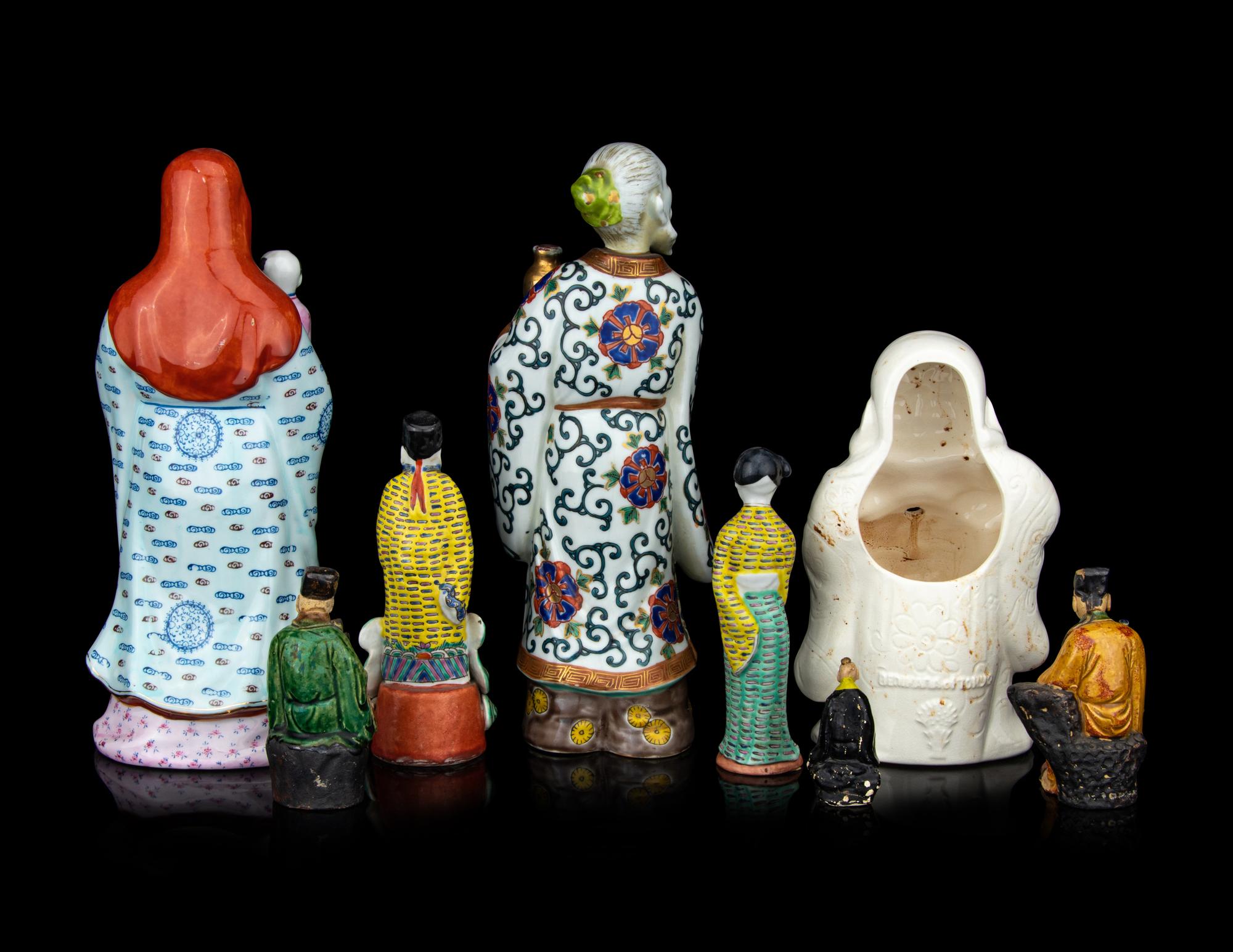 Eight Chinese Porcelain Figures
