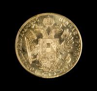 An Austro-Hungarian 1915 Four-Ducat Gold Coin