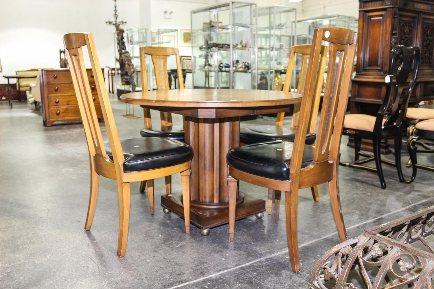 A Dining Suite Diameter of table 39 1/2 inches.