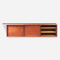 George Nakashima (American, 1905-1990) Triple-Door Hanging Wall Case, New Hope, Pennsylvania, 1956