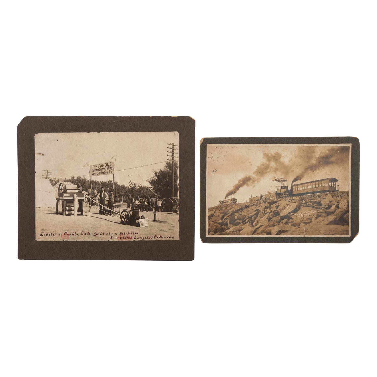 [COLORADO]. A group of stereoviews, albumens, and silver gelatin photographs of Colorado, comprising: