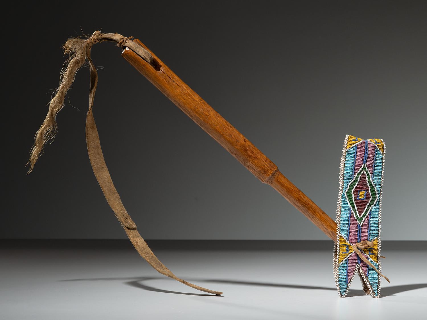 Crow Quirt, with Beaded Wrist Strap