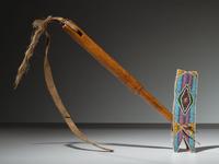 Crow Quirt, with Beaded Wrist Strap