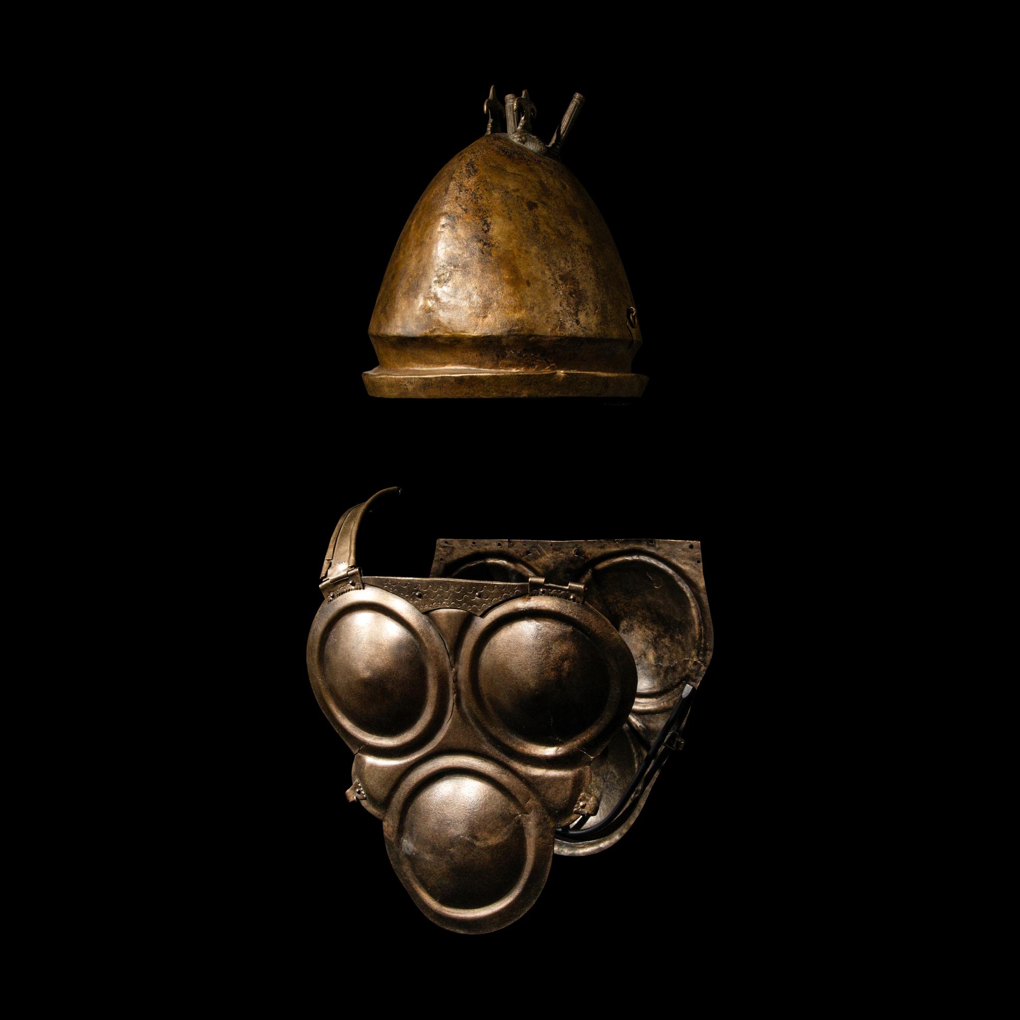 An Etruscan Bronze Suite of Armor