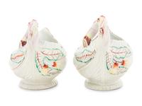 A Pair of Worcester Porcelain Sauce Boats